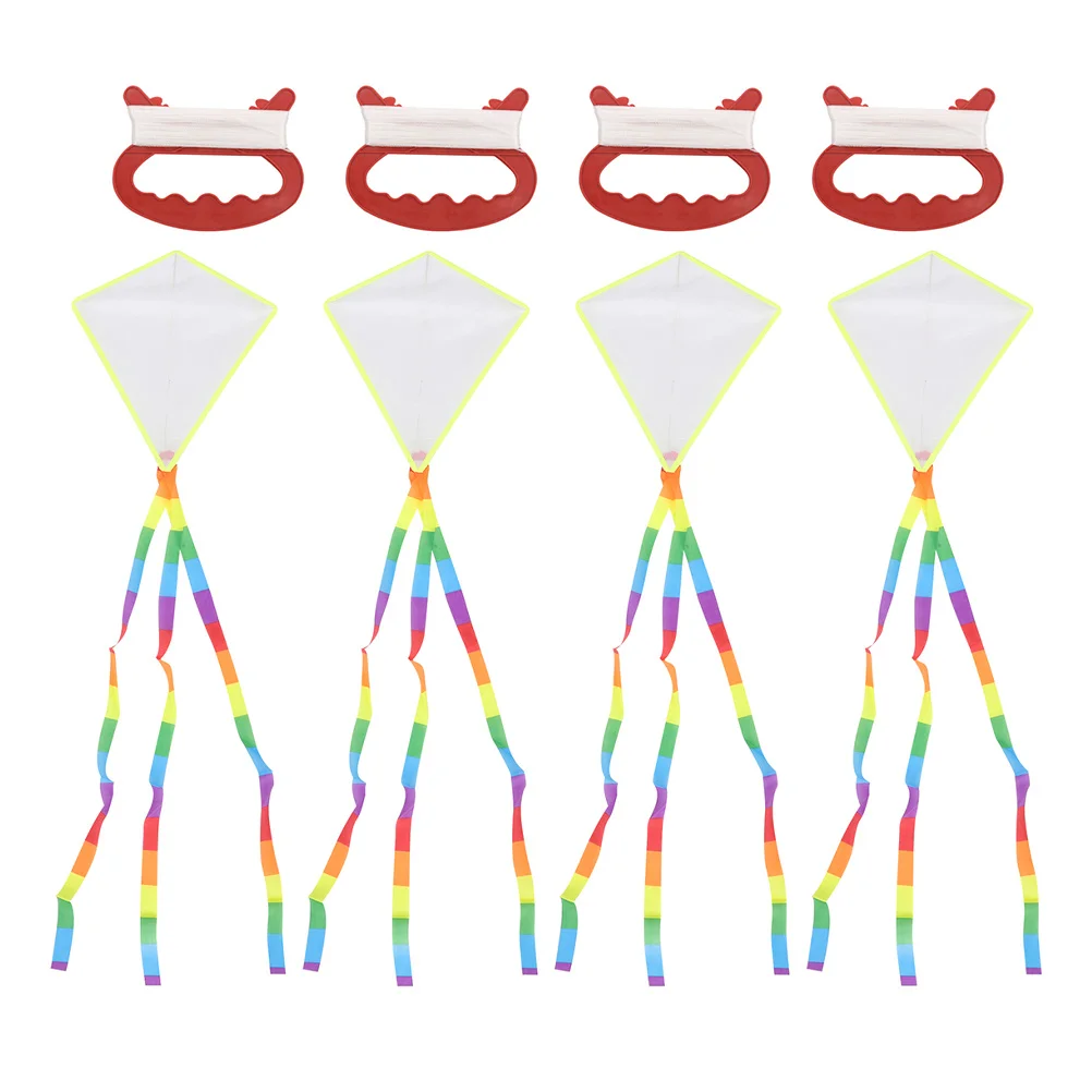 DIY Kite Blank Coloring Interactieve tekening Draagbare Kids Art Kit Fly Steady in Sky Kites voor peuters Kites Blank