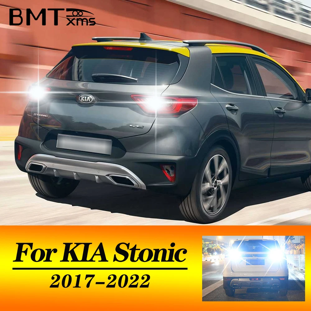 

BMTxms 2PCS T15 W16W 921 LED Canbus Reverse Light For KIA Stonic YB KR 2017 2018 2019 2020 2021 2022 Car Backup Lamp Bulb White