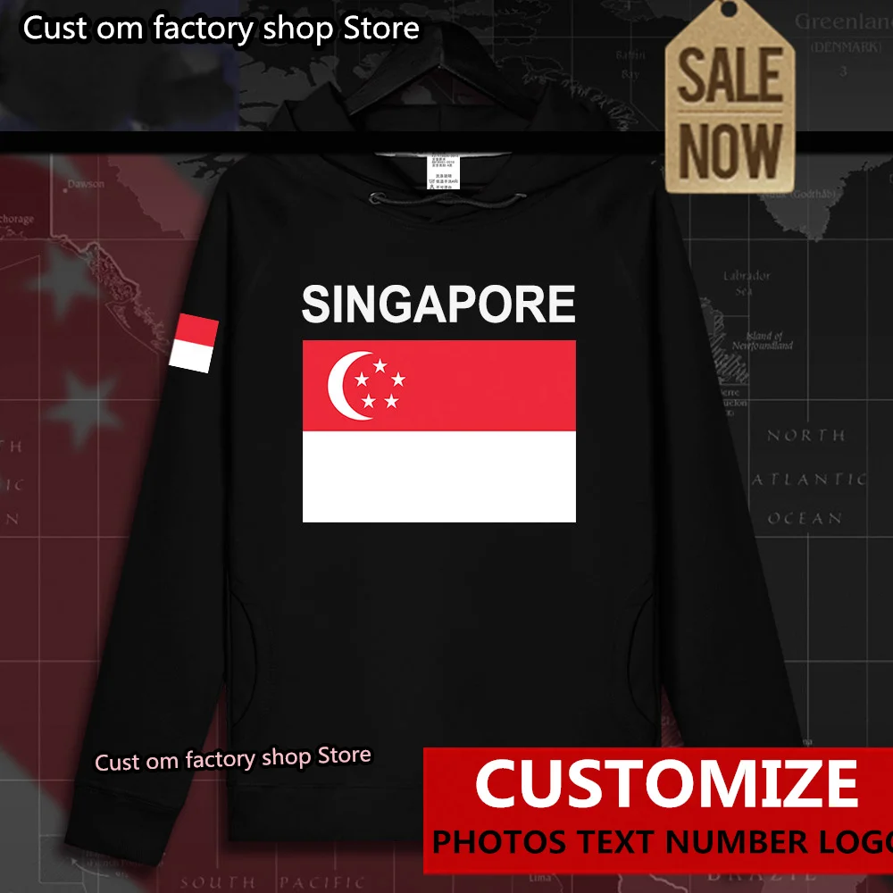 

Singapore Singaporean SG Singapura SGP mens hoodie pullovers hoodies men sweatshirt streetwear clothing hip hop tracksuit nation