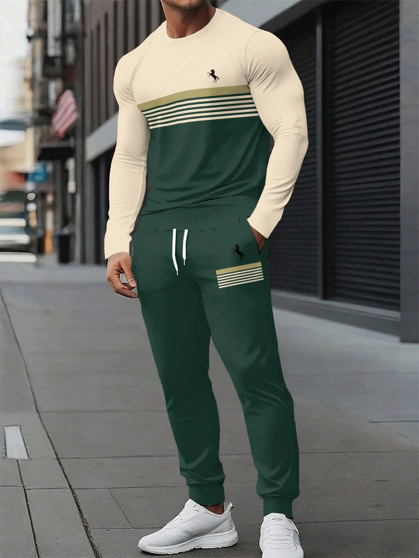 

Mens Clothes Autumn/Winter sweatshirt Long Sweatshirt+Trousers Sportswear Fashion Best-Selling 2 Pac Set