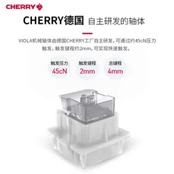 Original Cherry VIOLA Mechanical Keyboard DIY Custom Switch K60 Edition 3.0 RGB Corsair Memory MX Switches Accessories Hot Swap