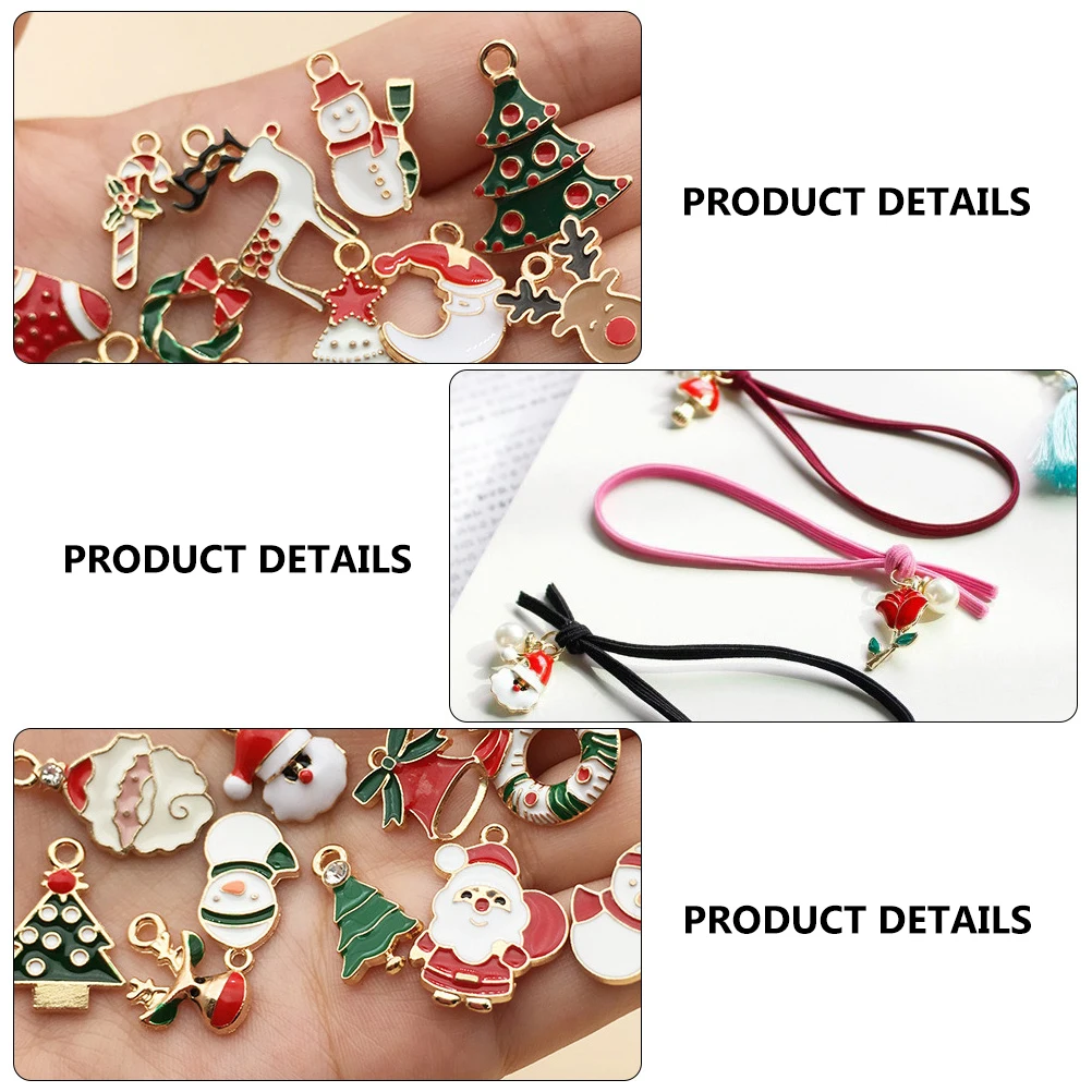 

60Pcs Jewelry Making Pendants DIY Craft Charms for Necklace Bracelet Earring Xmas Alloy Pendant Decorative Findings Lovely Mini
