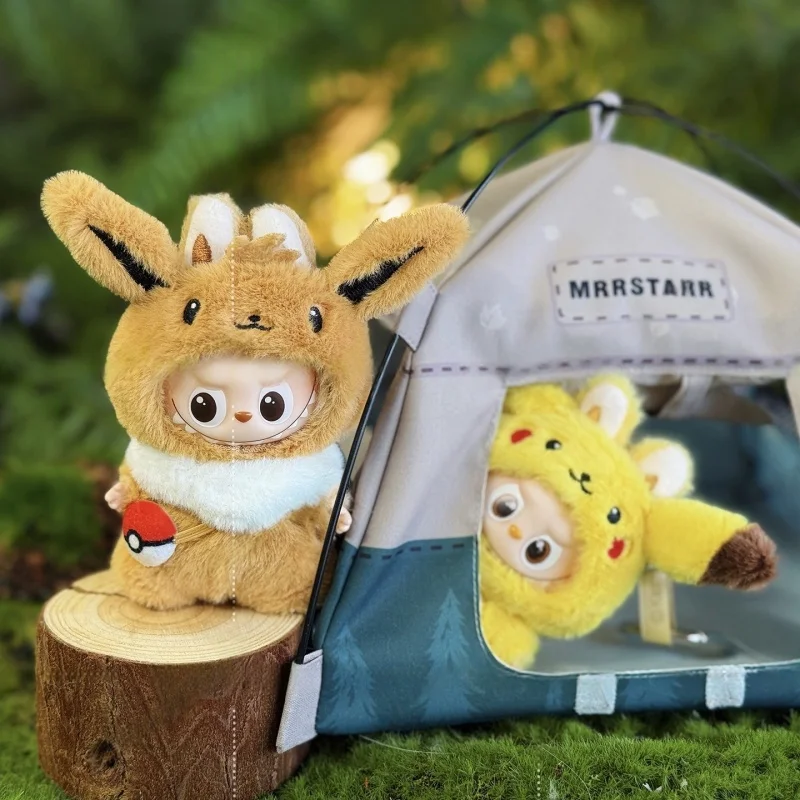 

New Only Clothes For Mini 4.0 Labubu V4 Clothes PokéMon Pikachu Clothes Set Doll Accessorie Toy Gift