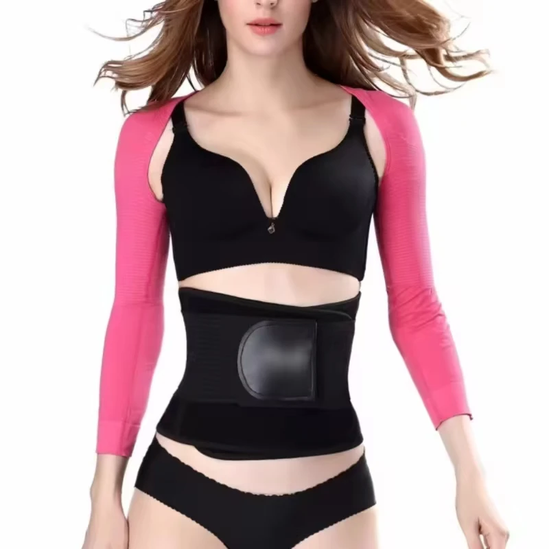 Ensemble de ration de posture amincissante pour femme, manches saillantes pour brûler les graisses, soutien du dos pour prévenir le dos à bosse