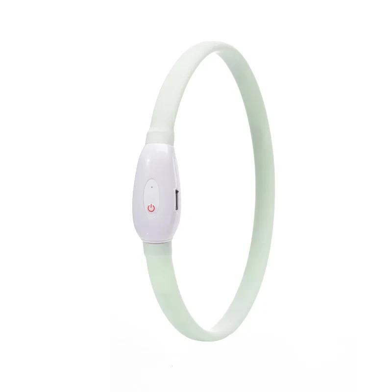 USB wiederaufladbares leuchtendes Halsband für große und kleine Hunde, LED-leuchtendes Hundehalsband, 9 Blinkmodi, verstellbares weiches Silikonhalsband – Detail 11