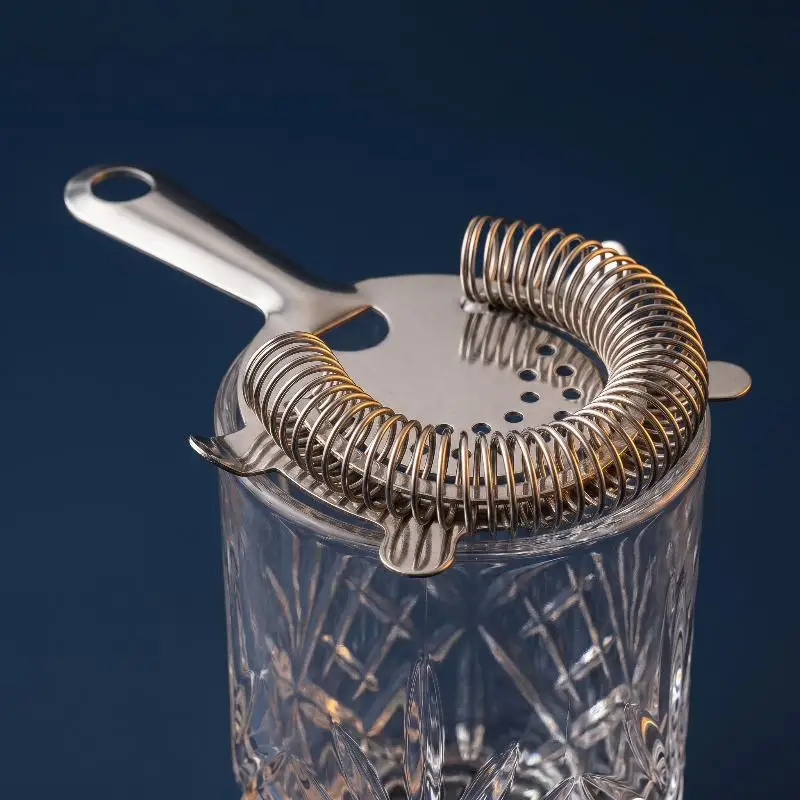 Stainless Steel Cocktail Strainer, Bar Drink Strainer With High-Density Spring, Bar Tools Cocktail Shaker Accessories