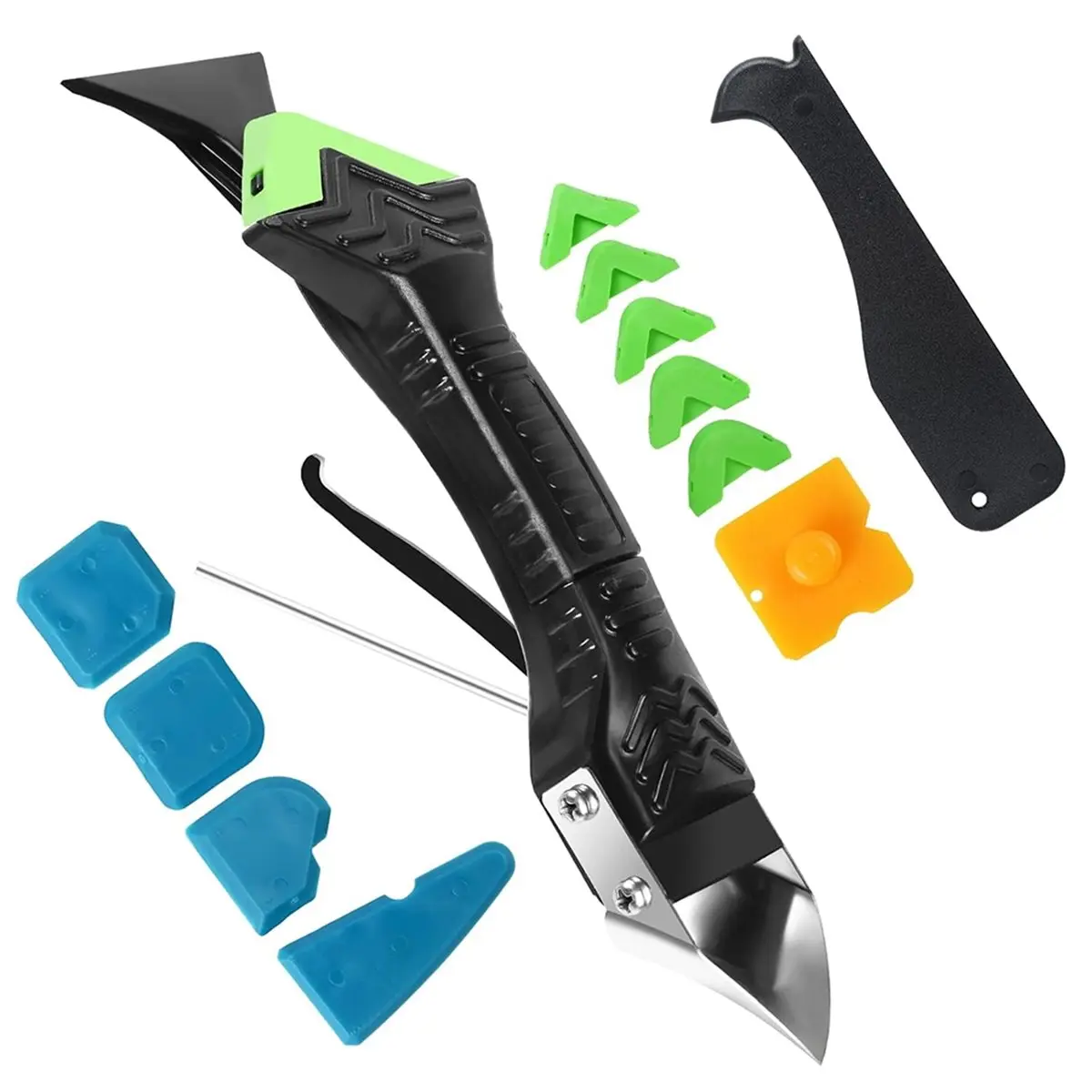 6-in-1 Silicone Caulking Tool & Caulk Removal Set Silicone Caulking equipment Plastic+Metal