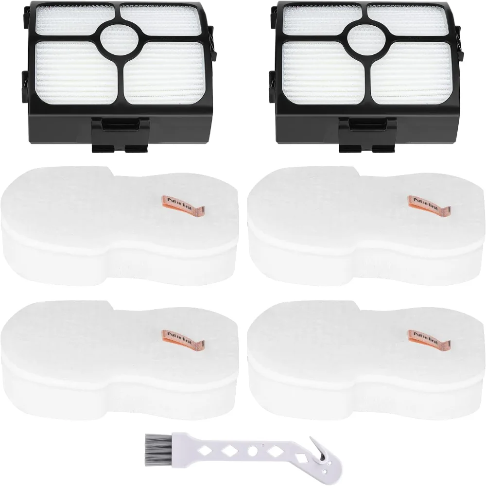 

Filter for HZ3002 HZ3000 Stratos Ultralight Corded Stick Vacuum Accessories Spare Part, 2 HEPA & 4 Foam & Felt Filters , Compa