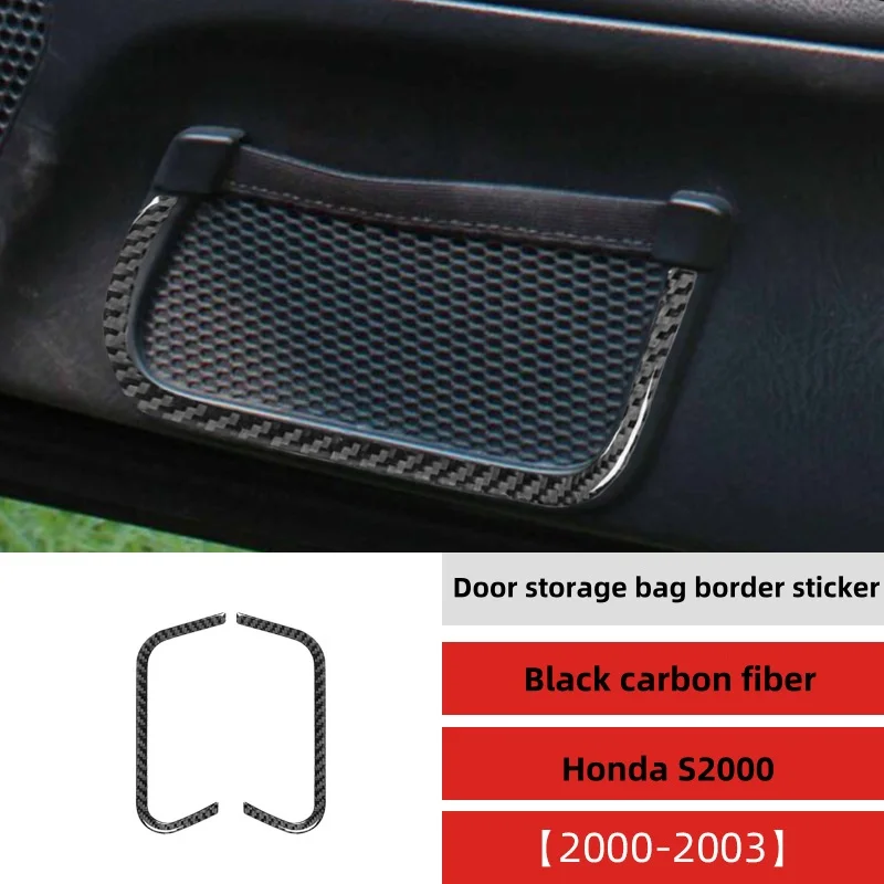 Car Gear Steering WhCar Gear Steering Wheel Central Control Carbon Fiber Sticker For Honda S2000 2000-2009 Styling Accessories