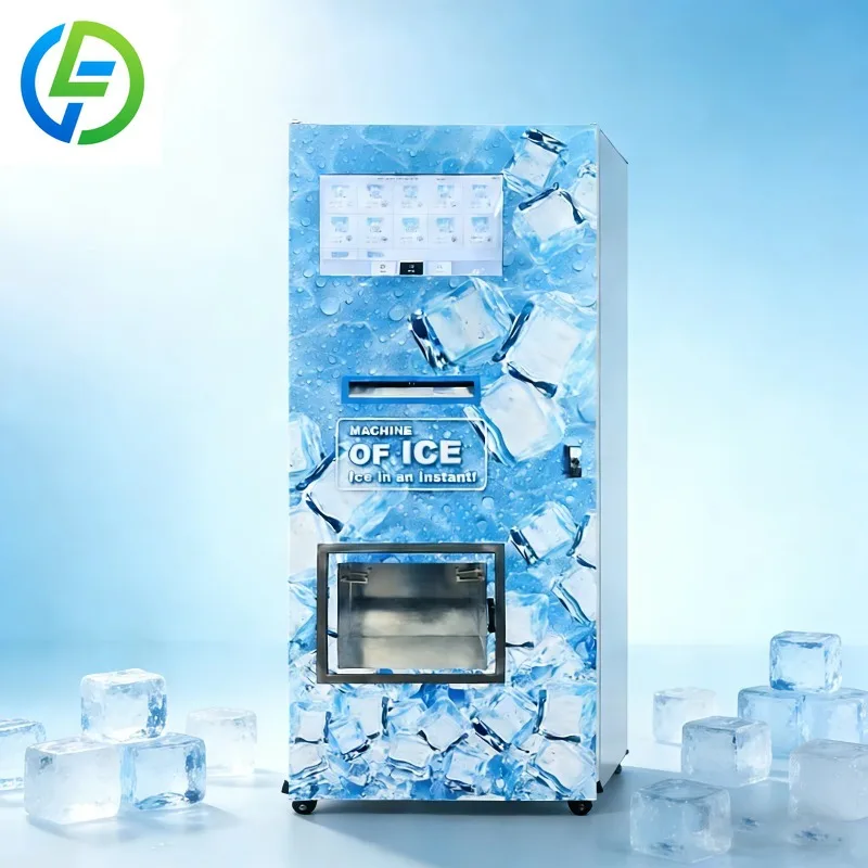 Foodline Commercial Self‑service Ice Water Vending Machine All‑in‑one Ice Cube Dispenser For Logistics Park