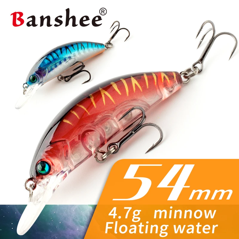 Banshee CRANK MINNOW Floating 4.7g 54mm Hot Model Fishing Lure Hard Bait Wobbler Crank Quality Professional Depth 2.0-2.5m