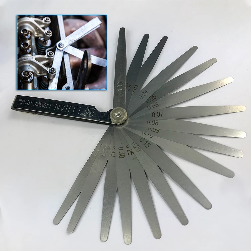 Feeler Gauges 0.02-1.00MM Metric Feeler Gauge Foldable Thickness Gap Metric Filler Feeler Gauges For Measurements Tool