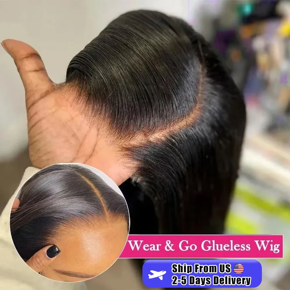 

Mossily Wear Go Glueless Wig 40 Inch Bone Straight 13x6 TransparentLace Frontal Wig Human Hair Pre plucked 13x4 Lace Front Wig