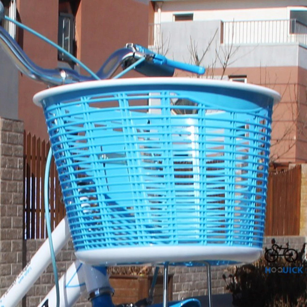 

Bicycle Basket Durable Plastic Material Water Resistant Scratch Proof Easy Installation Front Handlebar Storage Solution Cycling