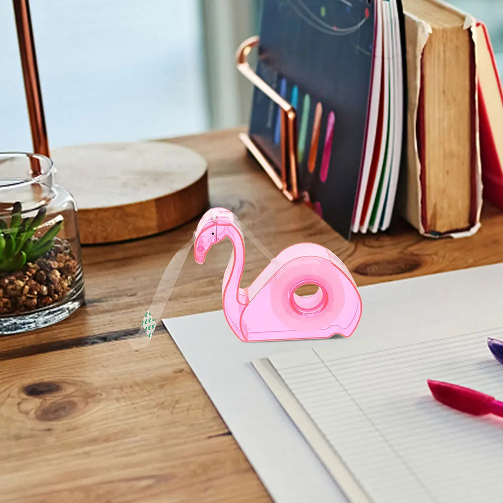 

2 Pcs Tape Dispenser Small Desktop Office Supplies Plastic Holder Design Practical Art Project School Family Events