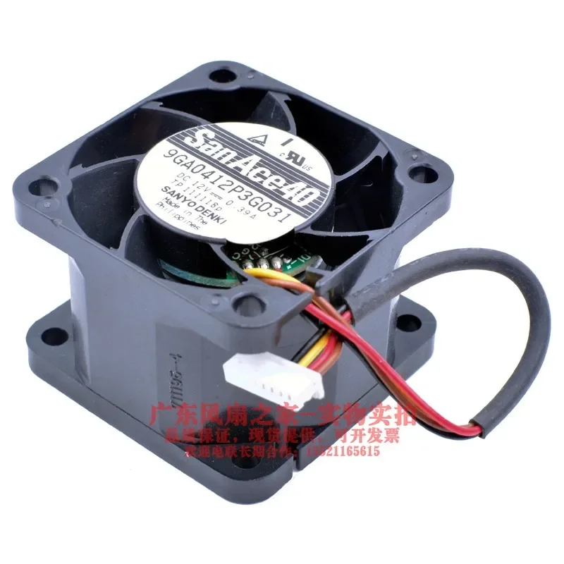 

Охлаждающий вентилятор сервера Sanyo Denki 9GA0412P3G031 DC 12 В 0,39 А 40x40x28 мм 4-проводной