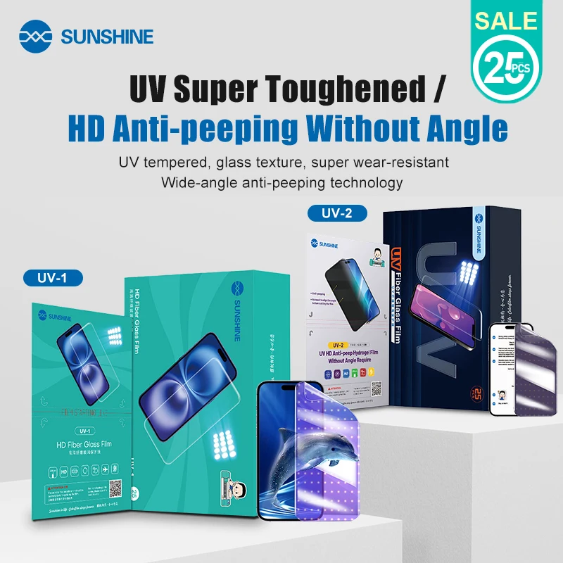 SUNSHINE UV-1 UV-2 HD Fiberglass Protective Film  Supports Screens under 7 inches for 890C Y22 Series Film Cutting Machine