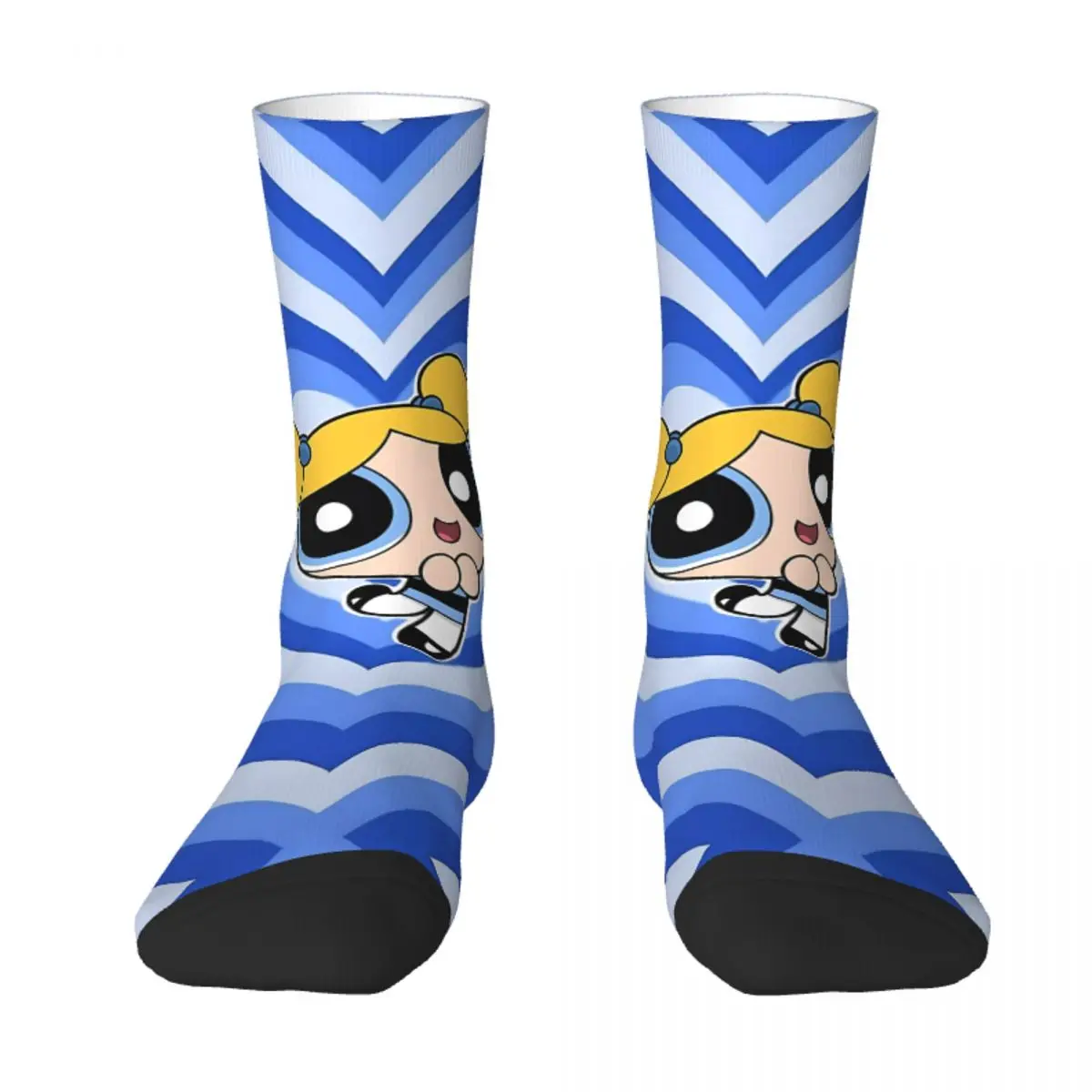 The Powerpuff Girls Bubbles Stockings Printed Leisure Socks Spring Anti Bacterial Socks Men's Running Sports Breathable Socks