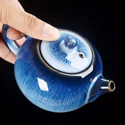 Exquisite Star Glaze Teapot 200ml Ceramic Kung Fu Tea Pot Puer Tea Pot 180ml Cup Set Heated Kettle Kettle Teeware Teware Teapot
