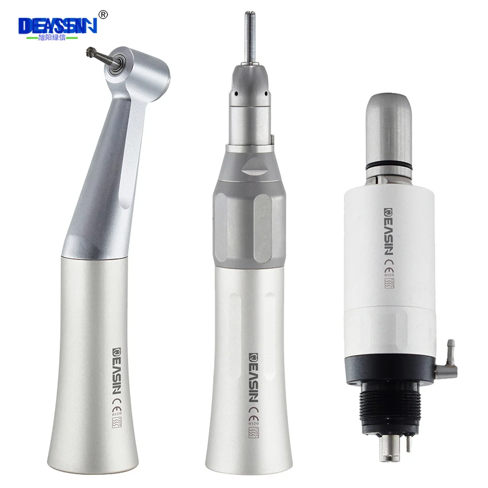 

FX Dental Low Speed Handpiece External Push Button Single Water Spray Contra Angle 2/4 Holes Air Motor Dental Equipment Supplies