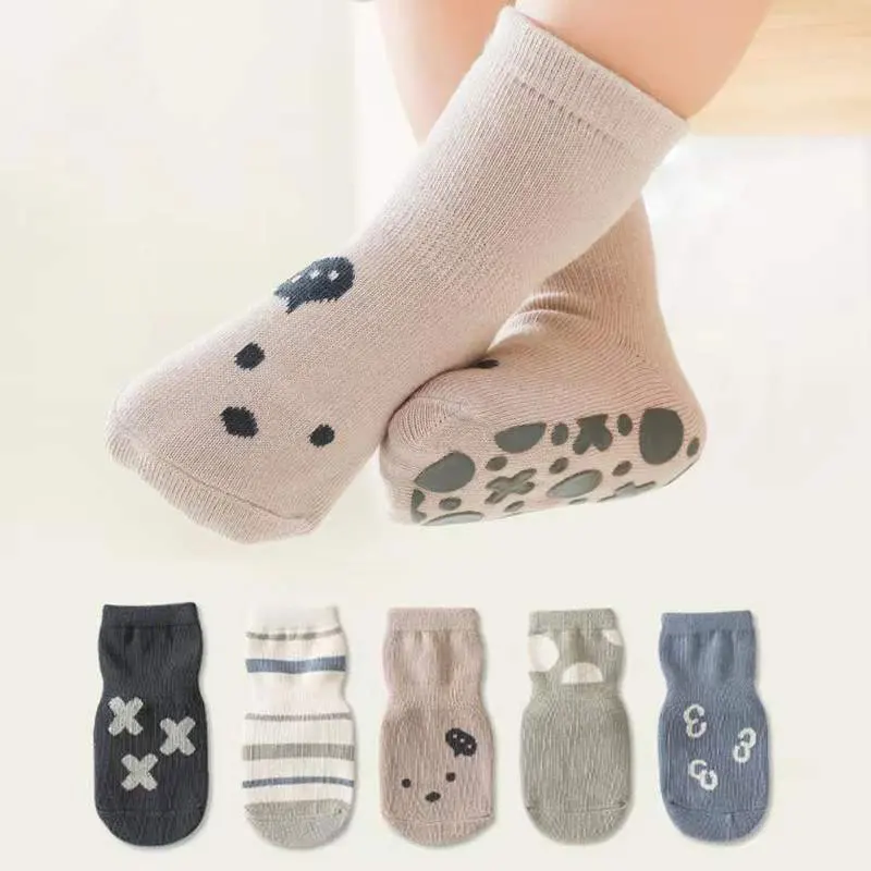

Summer Baby Cotton Silicone Non-slip Floor Ankle Socks for Girls Boys Clothes Anti-slip Funny Cute Kawaii Cartoon Kids Clothing