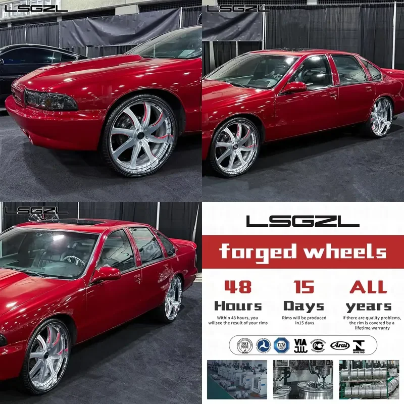 i Forged 1 Piece 2 Piece 3 Piece Deep Dish Wheels Passenger Car Wheels 17 18 19 20 21 22 24 26 28 30 Inch Chrome Brushed