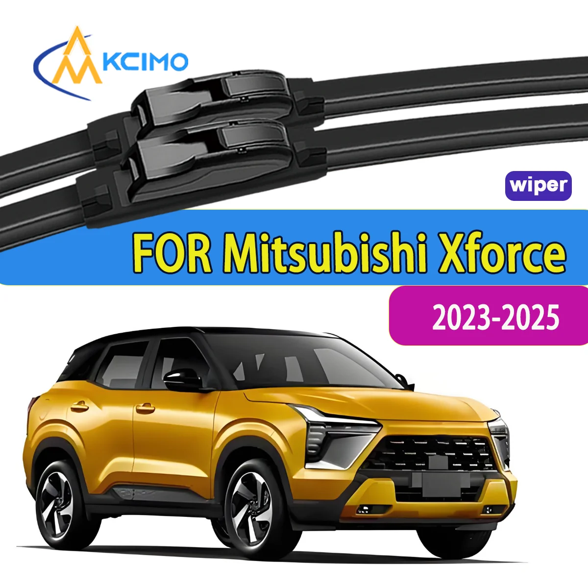 

2pcs Quality Windscreen Silent Black Car Rain Brush Suitable for Mitsubishi Xforce GR1W 2023-2025 Mitsubishi Outlander Sport