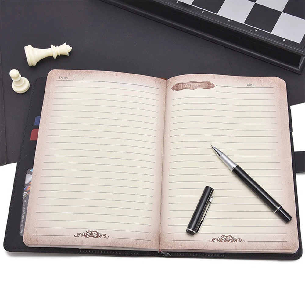 A5 B6 Retro Password Notebook With Lock Journal Thicken Simple Student Notebook Handbook Travelers Stationery School Supplies