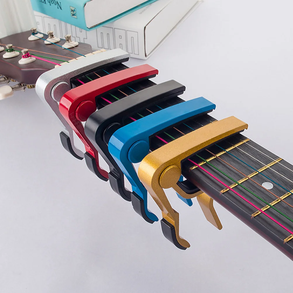 

5pcs Aluminum Alloy Guitar Capo For Electric Folk Acoustic Classical Guitar Ukulele Banjo Mandolin Violin Quick Release Tuning