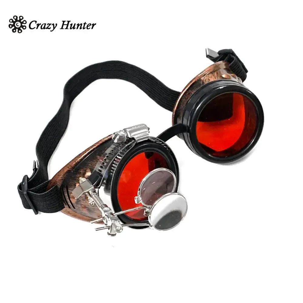 Cosplay Vintage Victorian Steampunk Goggles Glasses #b4