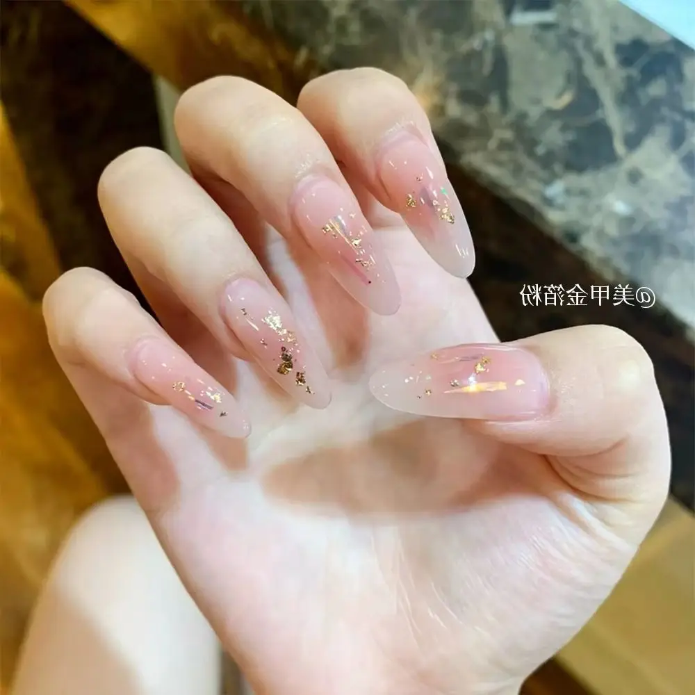 KANIU Luxury Highlight Ultra-Thin Gold Silver Foil Flakes Glitter Powder Metallic Texture Gold Foil Chip For Nail Art Decoration