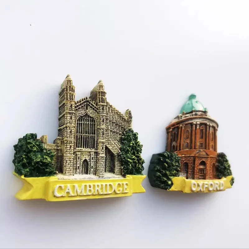 Cambridge Oxford University Landmark Architecture Creative Tourism Commemorative Gift Magnet Refrigerator Sticker