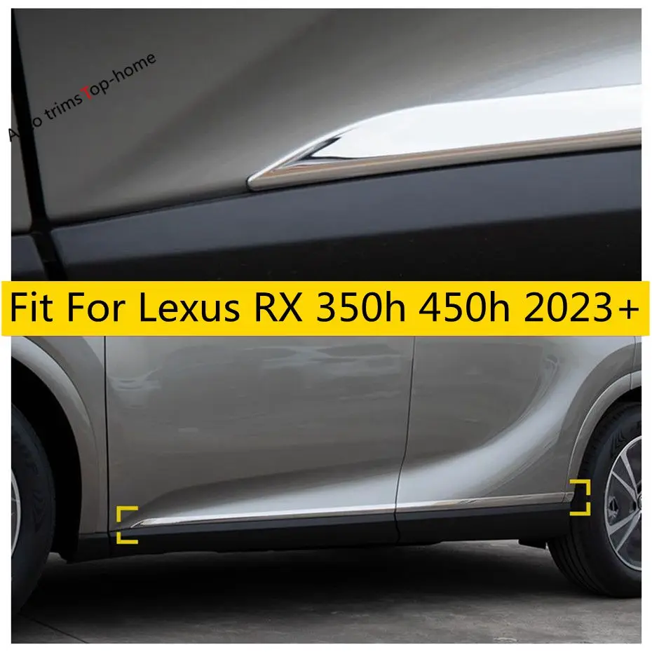 

Stainless Steel Outside Door body Molding Bottom Decoration Frame Cover Trim For Lexus RX 350h 450h 2023 2024 Car Accessories