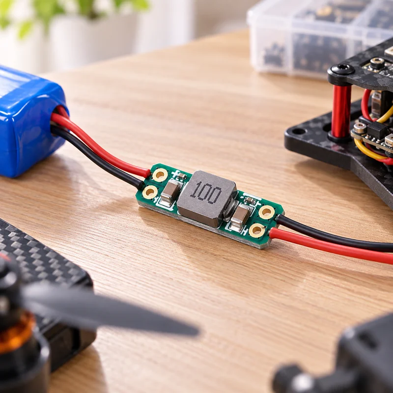 LC Filter Module 3A 50V Built-in Reverse Polarity Protection For RC FPV Drone Camera VTX AV Video Noise Filter