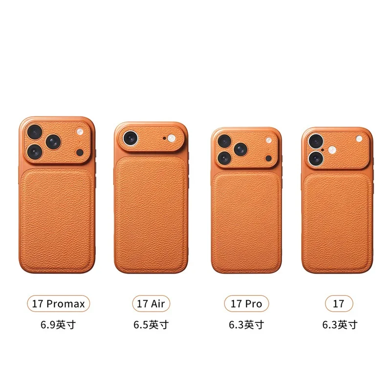 Funda de cuero personalizable con iniciales doradas o plateadas para iPhone 15 14 13 17 Pro Max 14 16 Plus 17 Air, protección de lente de lujo 4