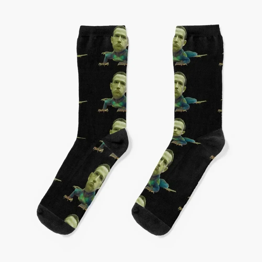 Mark Zuckerberg Is A Lizard Socks Wholesale snow custom cartoon Socks Girl Men's