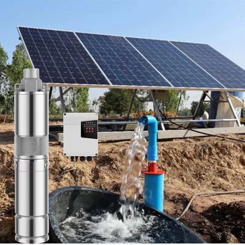 

Best-selling 48V 500W Complete Kit Stainless Steel Deep Well Submersible Solar Water Pump For Agricultural Irrigation