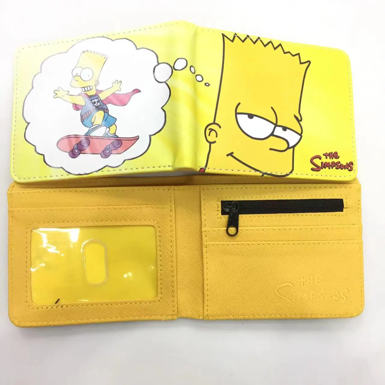 Cute Cartoon Wallet The Family Leather Purse with Card Slot for Kids Children Boys Girls