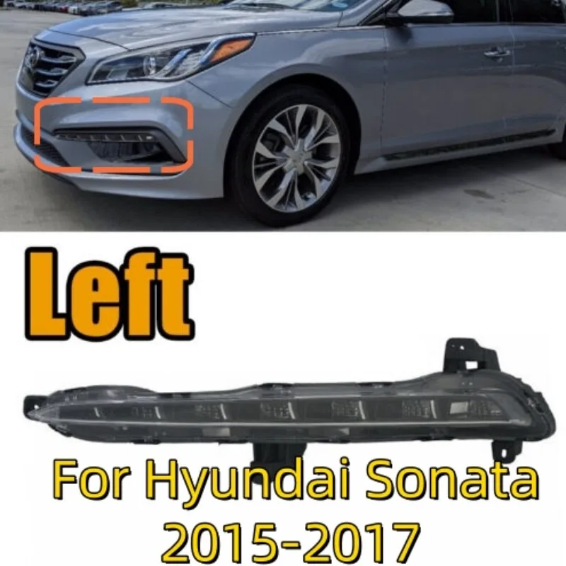 

Left Side LED Fog Light Daytime light Driver Side For Hyundai Sonata 2015-2017