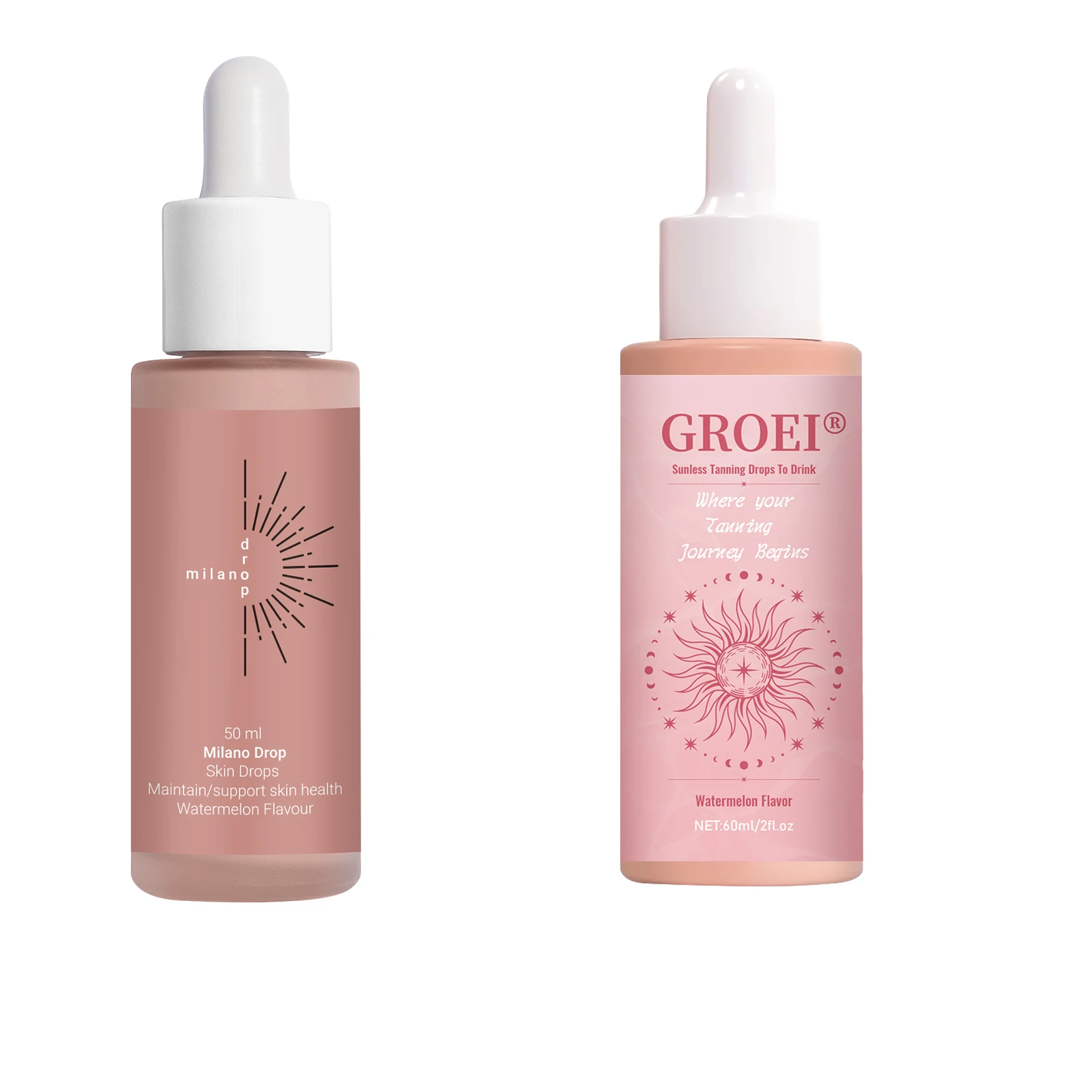 2 Stück selbstbräunende Tropfen verbessern die Haut, Melanin, flüssiger Bronzer, natürlicher Bräuner für Körper, Gesicht, verhindert Sonnenbrand, sonnenloses Bräunen – Detail 10