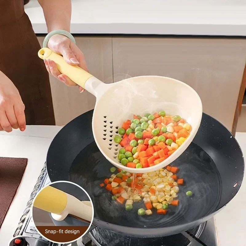 Multifunctional Dual-use Scoop Large Kitchen Household Dumpling Noodle Colander High Temperature Resistant Soup Drain Colander