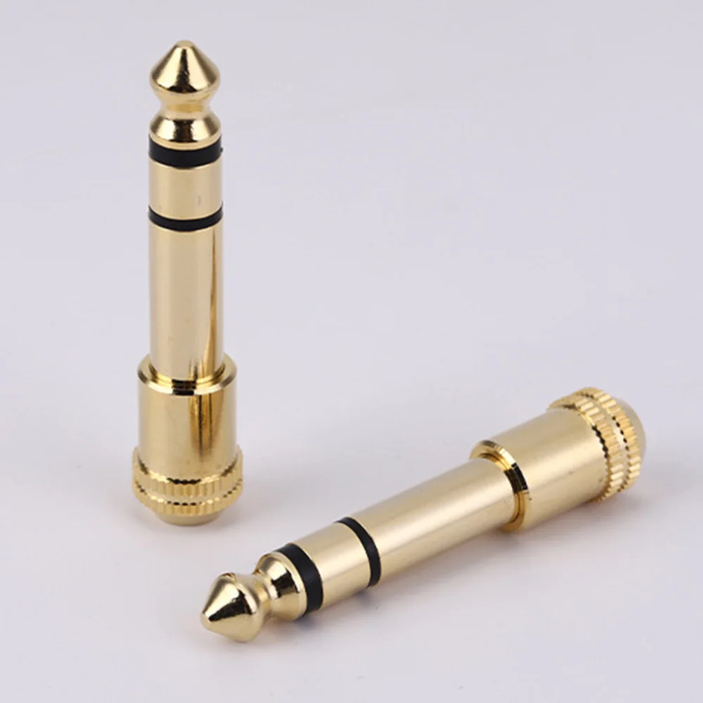 Musical Sound 1/4/12/24/50 Pcs Gold Plated 6.35mm 1/4 Male to 3.5mm 1/8 Female Stereo Headphone Adapter Audio Adapter Plugs