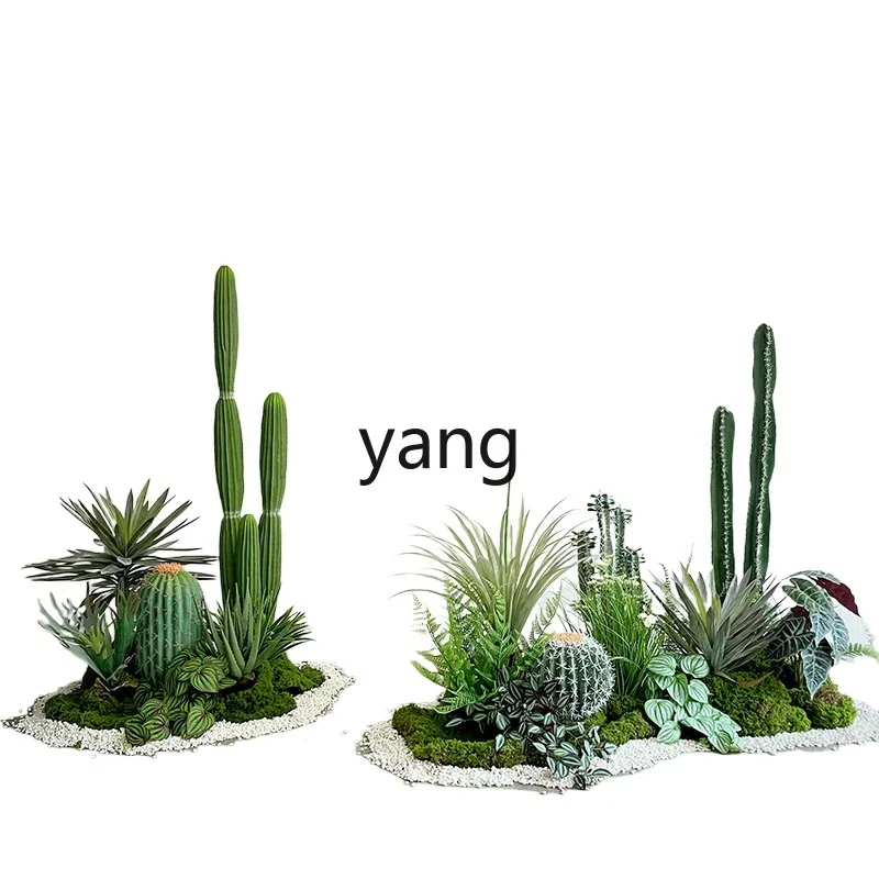 LMMsimulated cactus landscaping set Large desert cactus plant landscape
