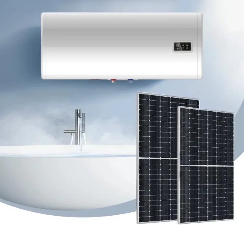 PV Water Heater 60L 80L 120L 200L Wall Mounted Hydrid DC AC Solar Power Energy Electric Hot Water Heater DHW with Solar Panel