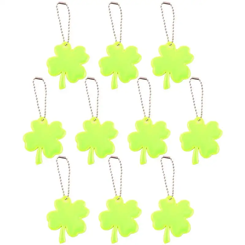 

Reflector Keychain For Backpack Cute Safety Reflector Pendant 10X Decorative Keyring Dangling Decorations For Clothes