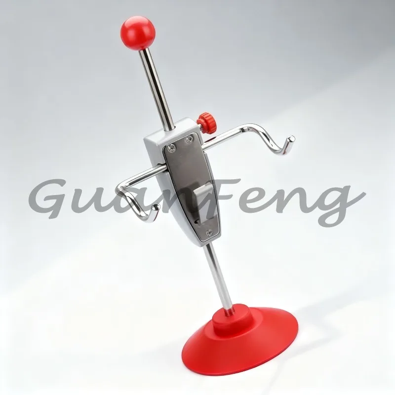 14.5 Inch Steering Wheel Holder Alignment Rack, Red Silver Leveling Stand Tool for Car Truck Van Wheel Alignment
