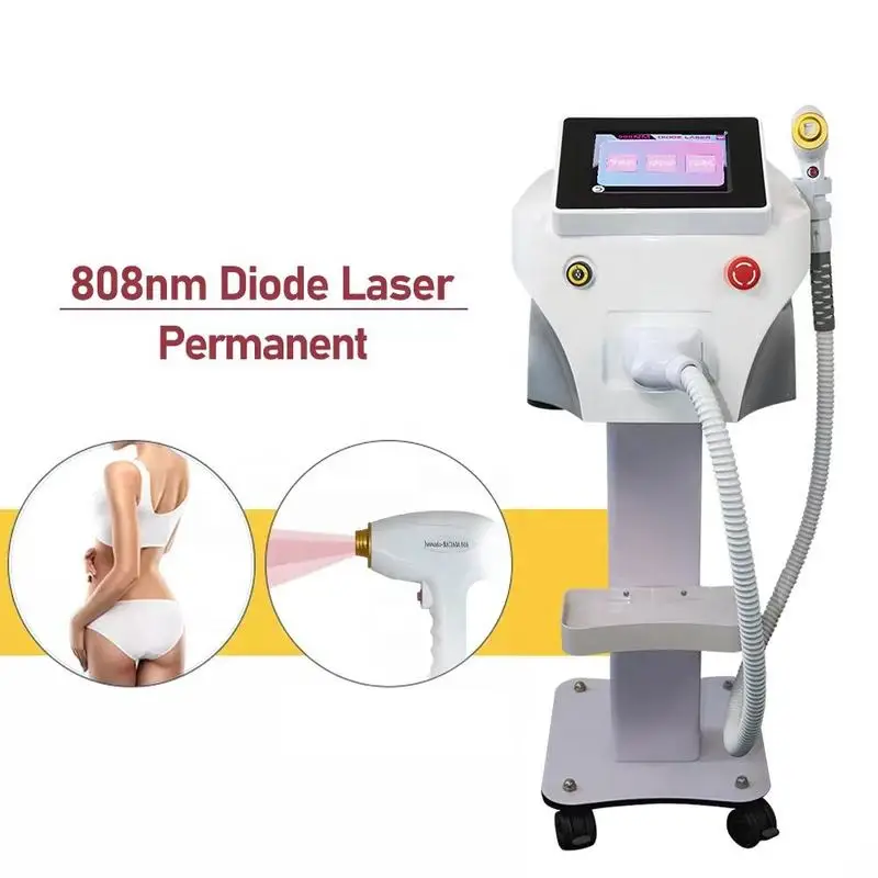 

755 808 1064 NM 3 Wavelength Hair Removal Diode Laser Permanent Painless Freezing Point Depilation Machine