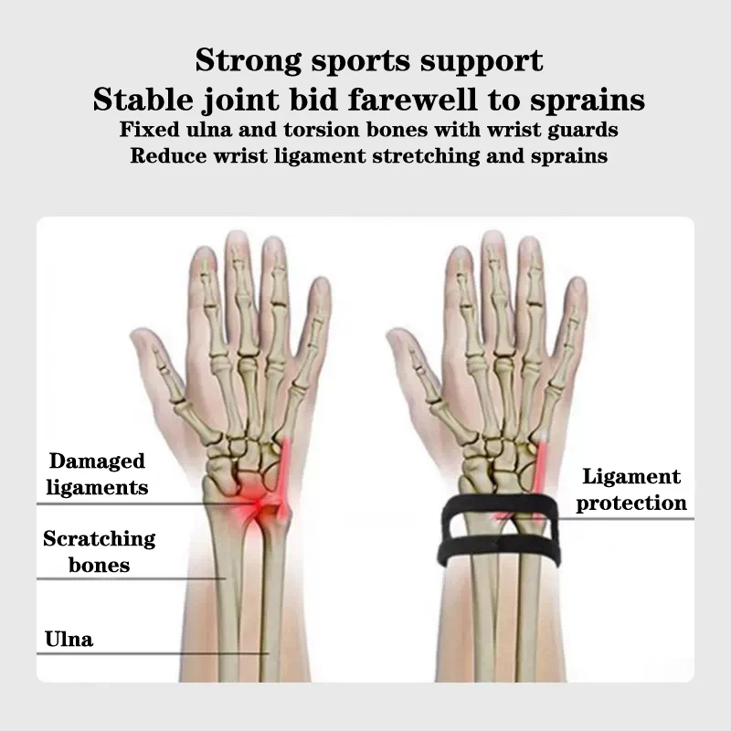 1Pcs Adjustable Support Wrist Brace Thin Sports TFCC Yoga Wrist Band Soft Ulnar Fix Band Badminton Basketball Sports Protection