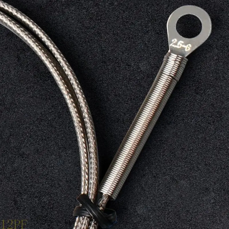12PF 1/2/3/4/5M Wire Thermocouple Temperature Sensors High Temperature Probe 4mm Hole 0 to 600°C Sensors Probe Fast Response