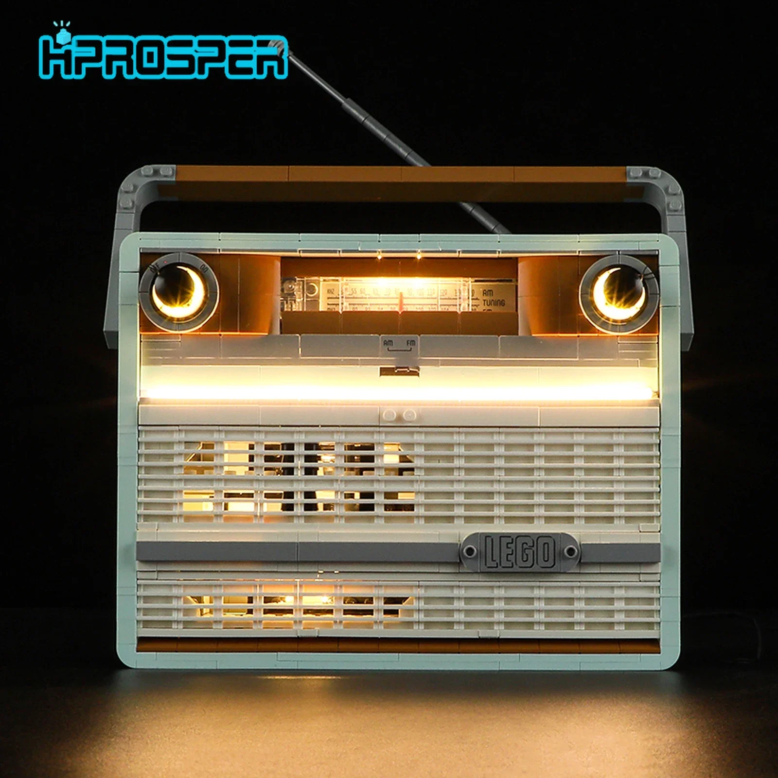 

Hprosper LED Light For 10334 Retro Radio Decorative Lamp With Battery Box (Not Include Lego Building Blocks)